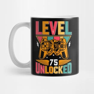 Level 75 Unlocked Awesome Since 1948 Funny Gamer Birthday Mug